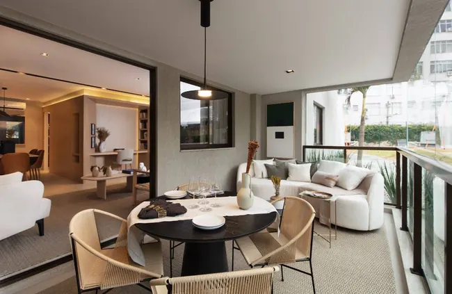 Varanda integrada — Atmosfera Condominium Park · Decorado de 4 quartos
