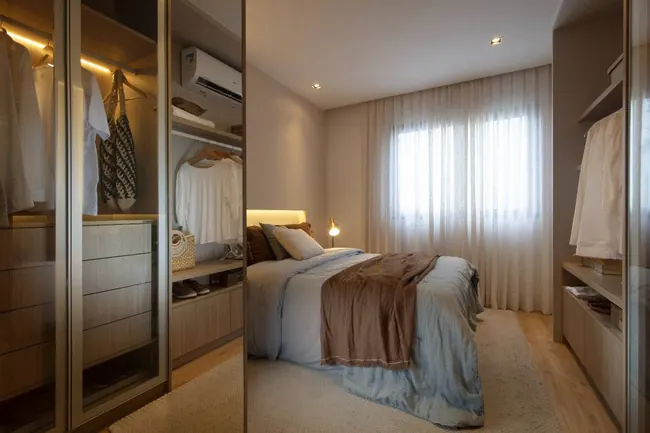 Suíte decorada — Atmosfera Condominium Park · Decorado de 4 quartos