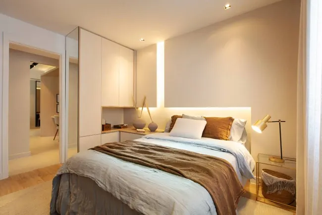 Suíte decorada — Atmosfera Condominium Park · Decorado de 4 quartos