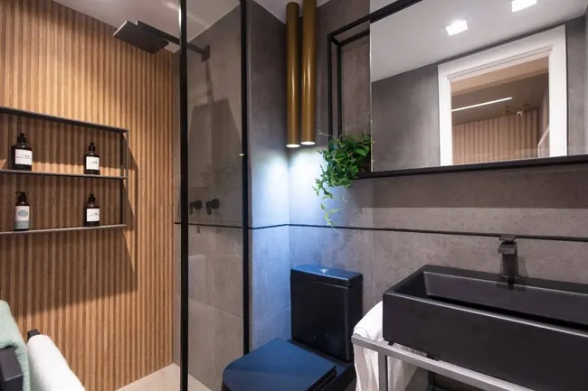 Banheiro decorado — Atmosfera Condominium Park · Decorado de 3 quartos