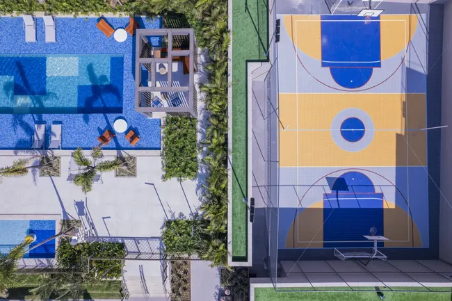 Vista aérea da quadra — Atmosfera Condominium Park · Condomínio pronto
