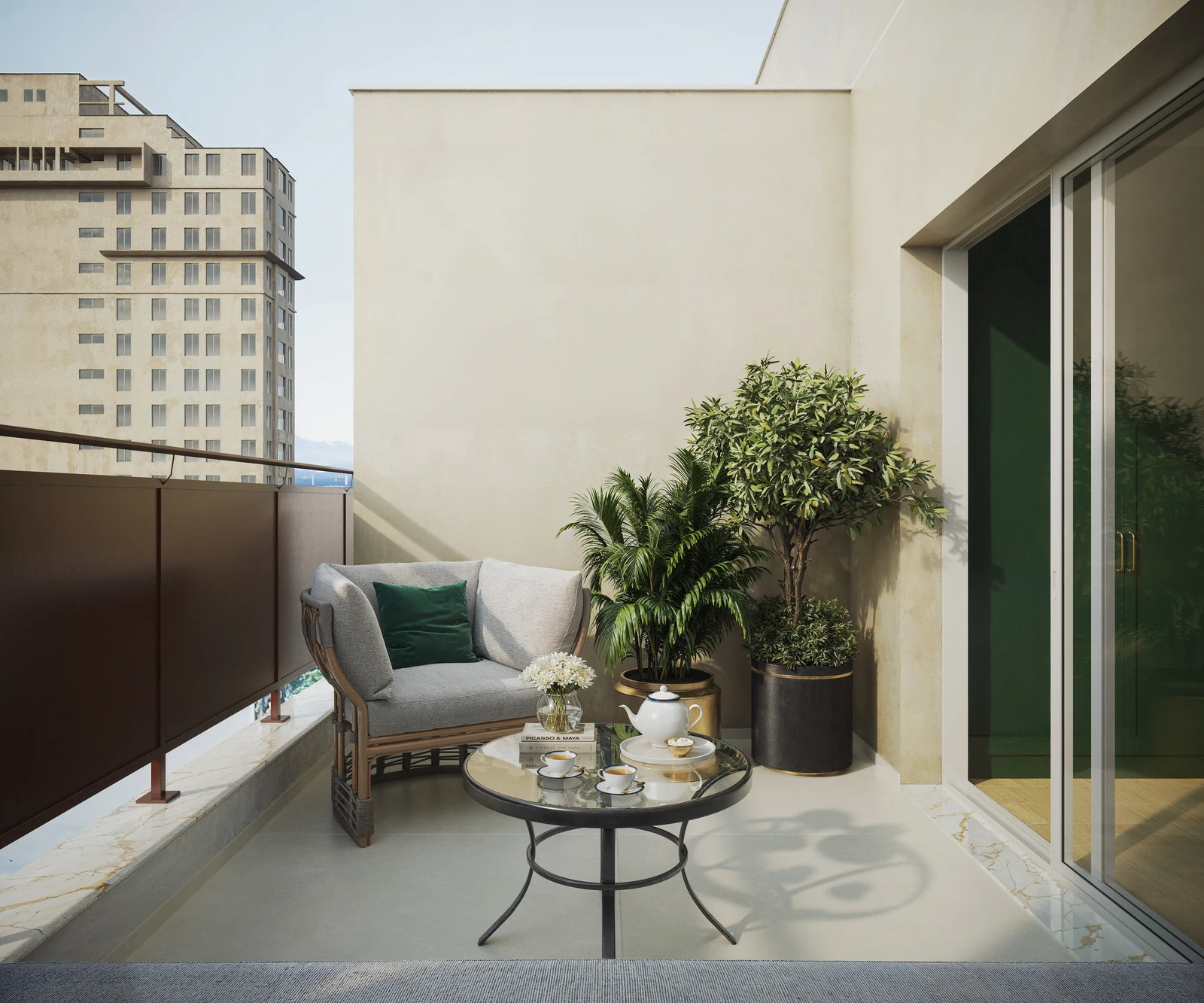 Unidade com terraço