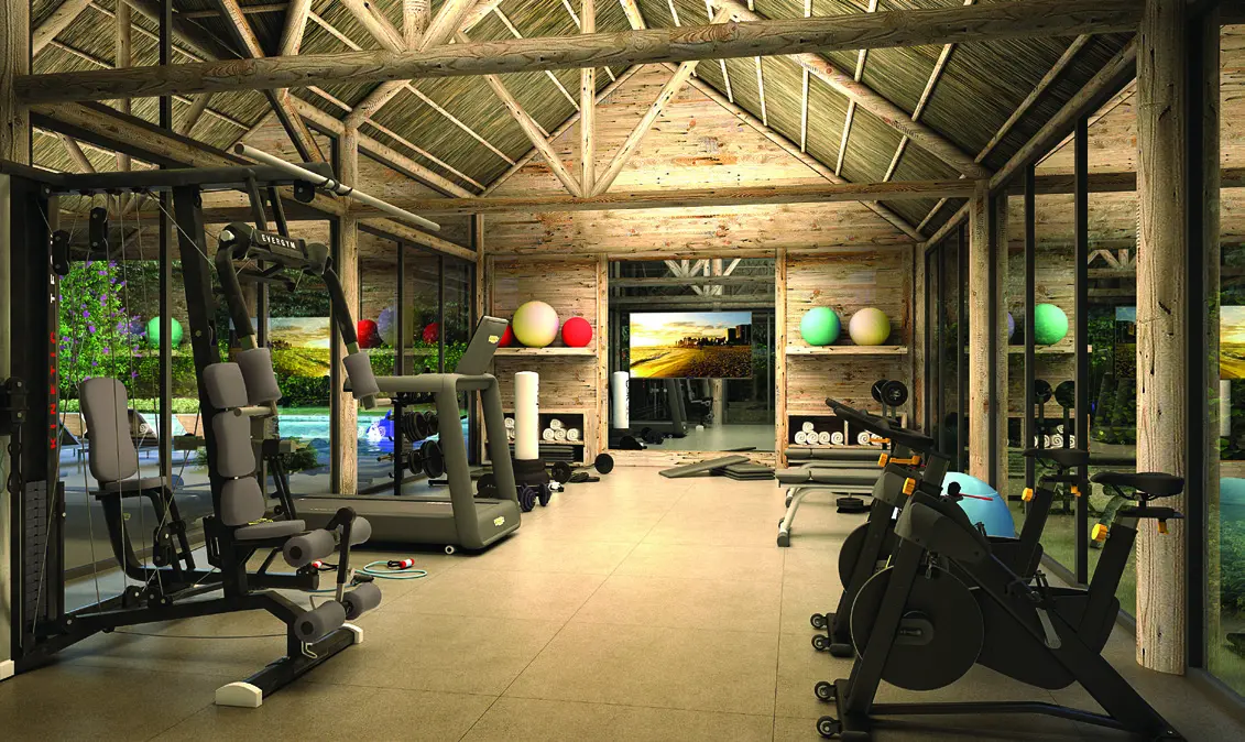 Perspectiva ilustrativa da futura academia do Lake Park Club