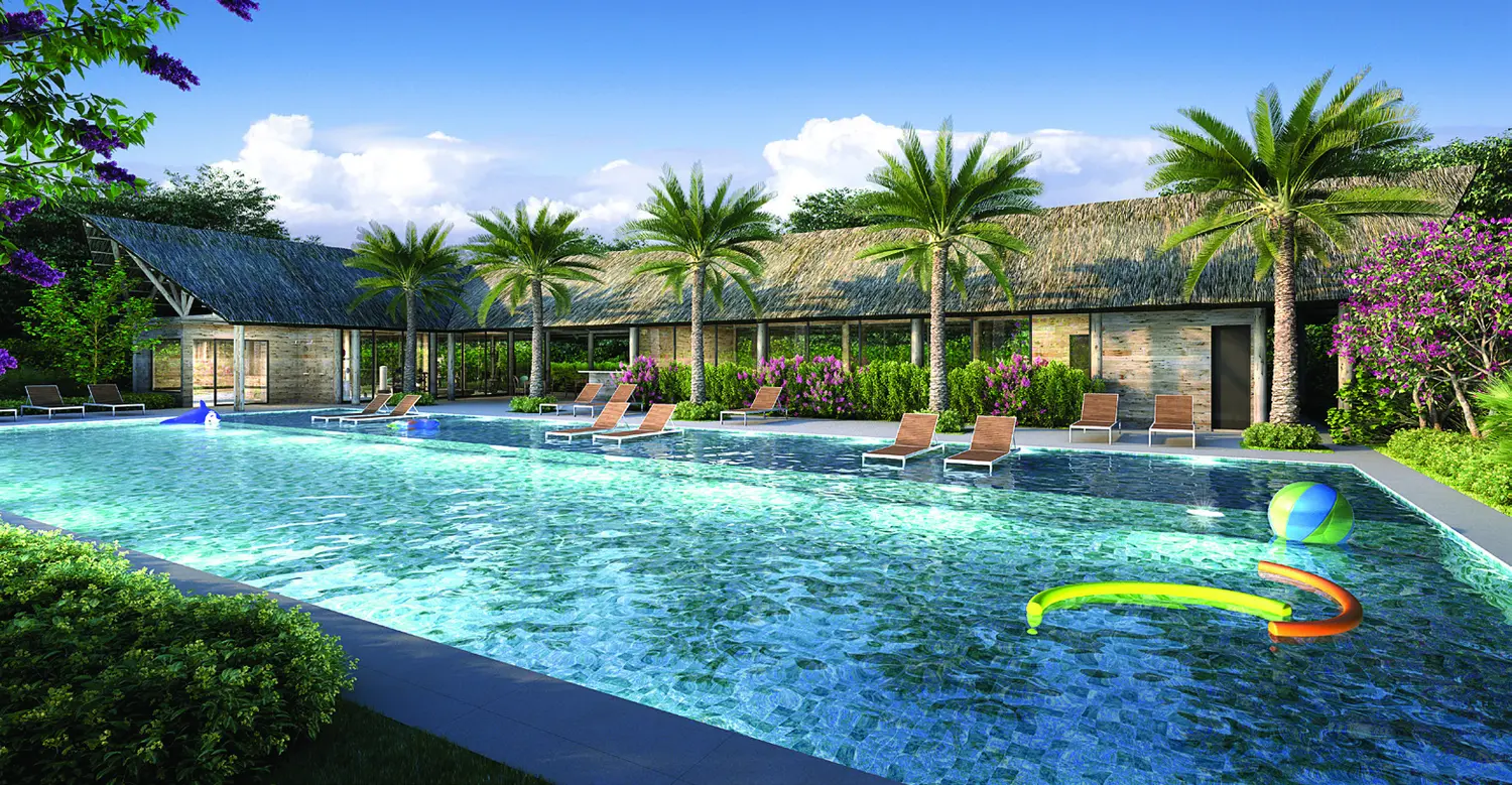 Perspectiva ilustrativa da futura piscina do Lake Park Club