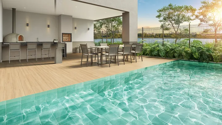 Breeze Inspire Residence — Pool house · perspectiva ilustrativa