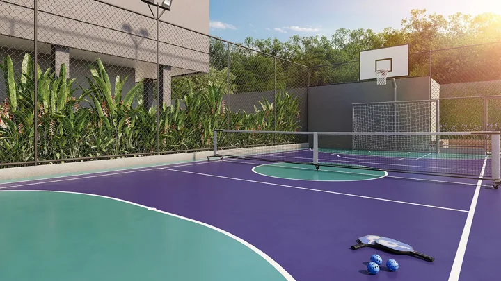 Breeze Inspire Residence — Quadra recreativa · perspectiva ilustrativa