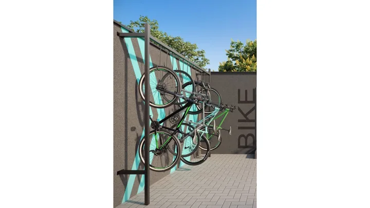 Breeze Inspire Residence — Bicicletário · perspectiva ilustrativa
