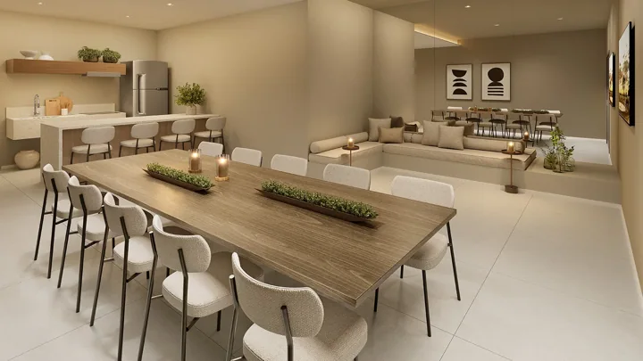 Breeze Inspire Residence — Espaço gourmet · perspectiva ilustrativa