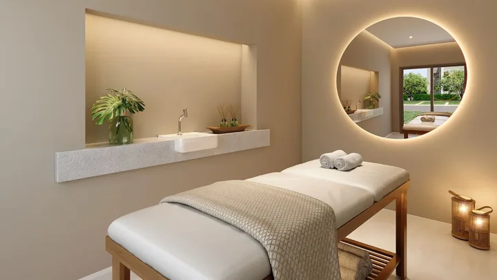 Breeze Inspire Residence — Espaço massagem · perspectiva ilustrativa