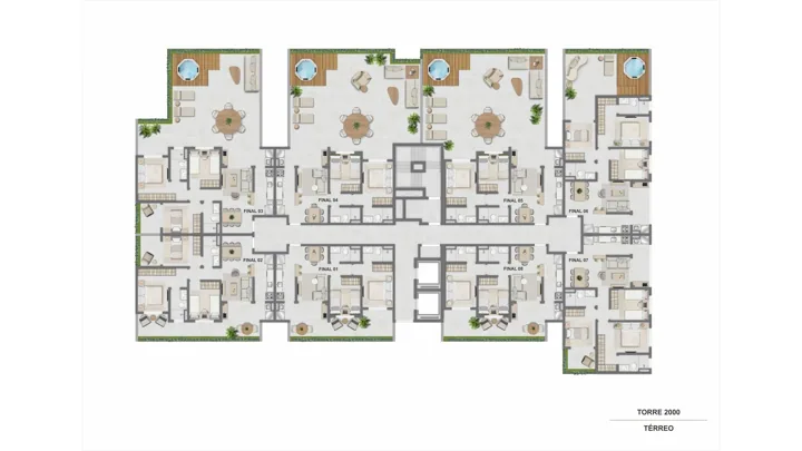 Breeze Inspire Residence — Torre 2000 - Térreo