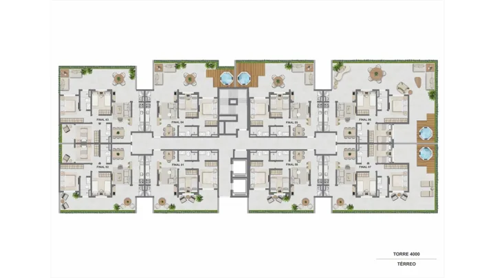 Breeze Inspire Residence — Torre 4000 - Térreo