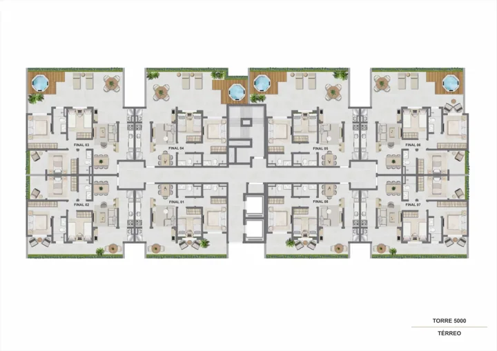 Breeze Inspire Residence — Torre 5000 - Térreo