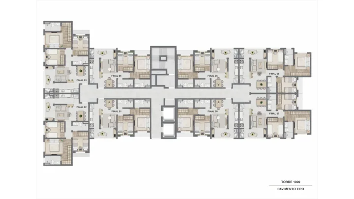 Breeze Inspire Residence — Torre 1000 - Apto. Tipo