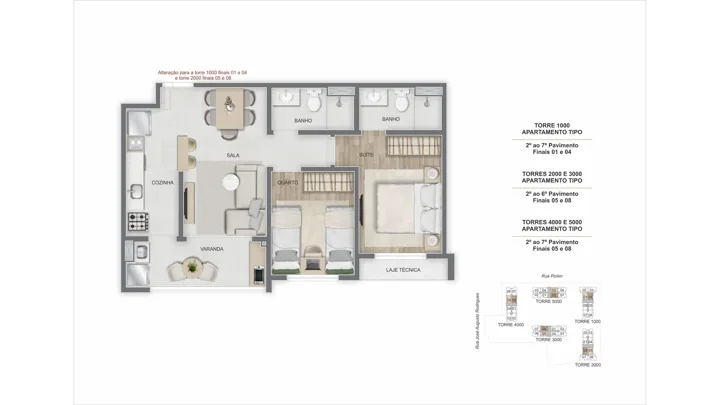 Breeze Inspire Residence — Apto. Tipo decorado