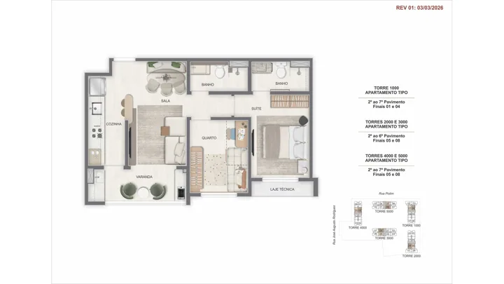 Breeze Inspire Residence — Apto. Tipo decorado