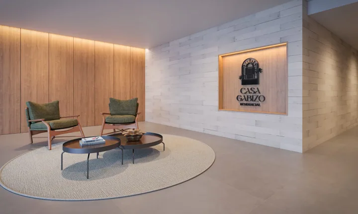 Casa Gabizo — Lobby · perspectiva ilustrativa