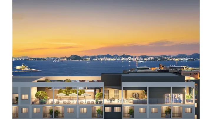 Connect Square — Fachada - Rooftop · perspectiva ilustrativa