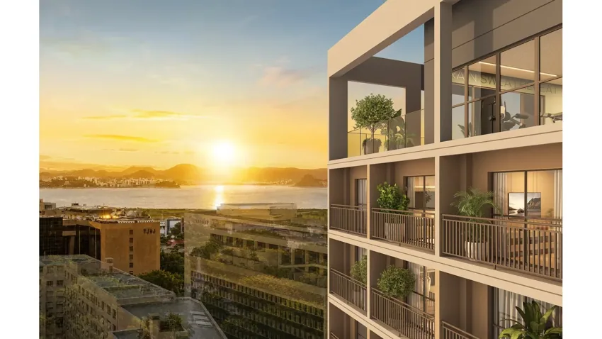 Connect Square — Fachada - Rooftop · perspectiva ilustrativa