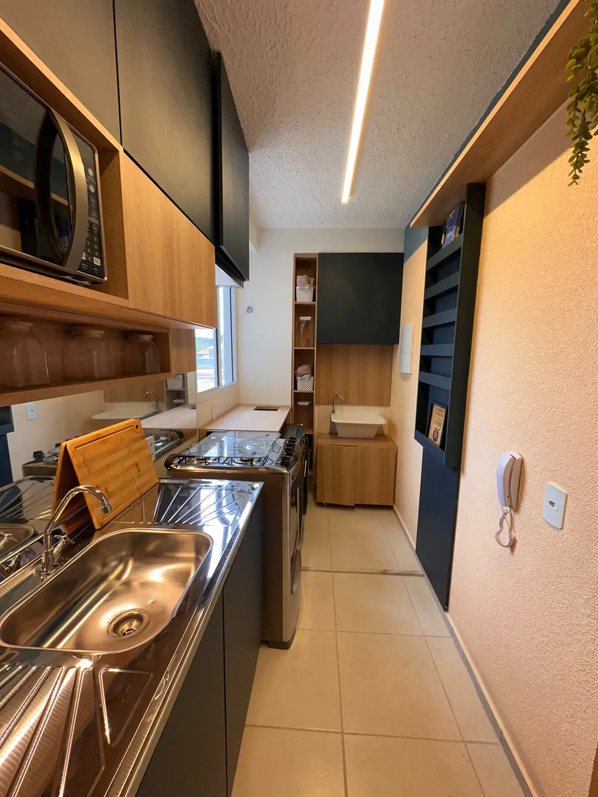 Cozinha do apartamento decorado
