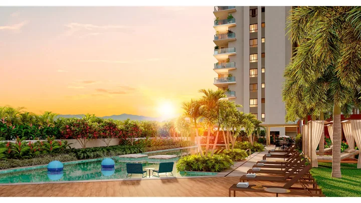 Epic Golf Residence — Solário · perspectiva ilustrativa