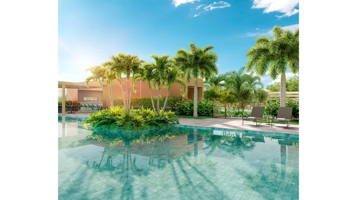 Epic Golf Residence — Pool Bar · perspectiva ilustrativa