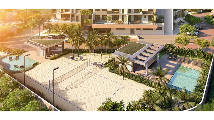 Epic Golf Residence — Beach and Play · perspectiva ilustrativa