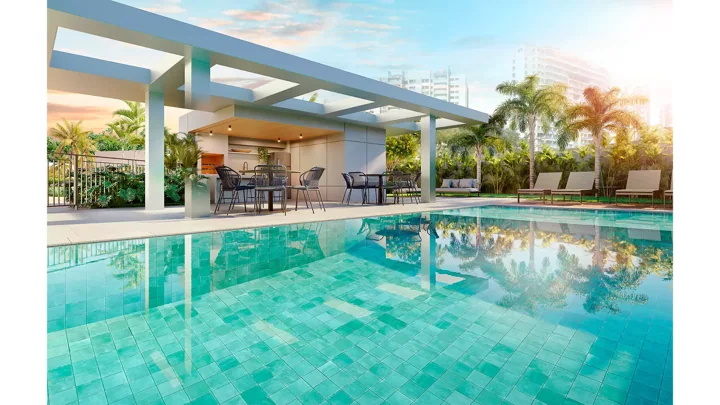 Epic Golf Residence — Pool House · perspectiva ilustrativa