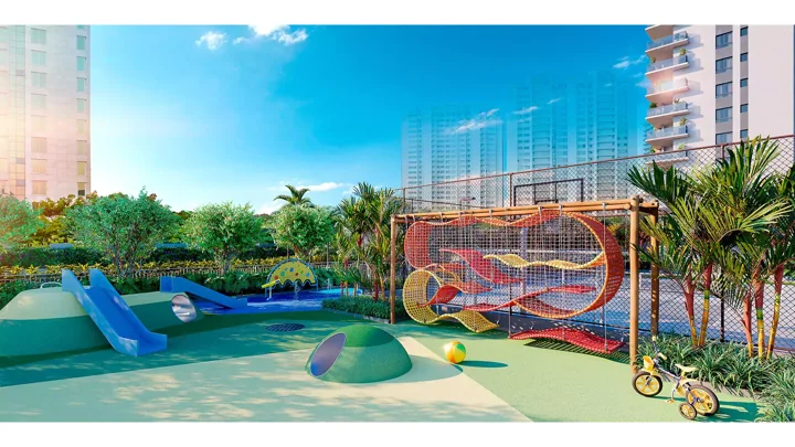 Epic Golf Residence — Playground · perspectiva ilustrativa