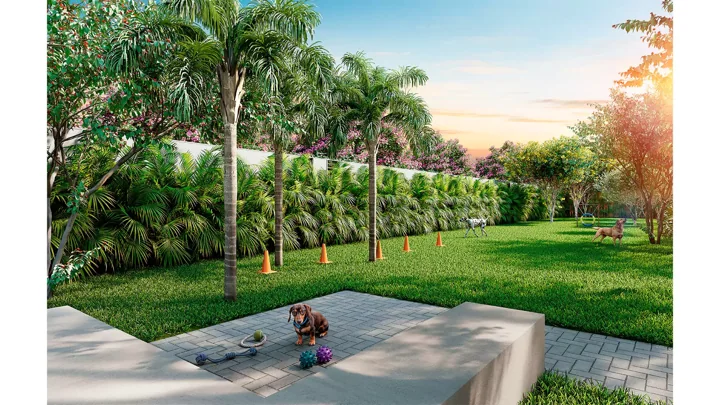 Epic Golf Residence — Pet Place · perspectiva ilustrativa
