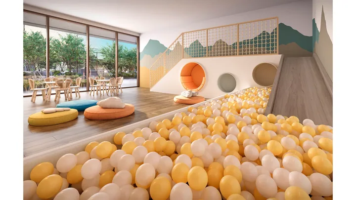 Epic Golf Residence — Espaço Kids · perspectiva ilustrativa