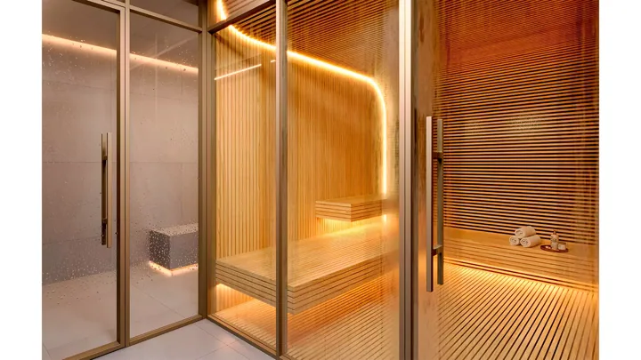 Epic Golf Residence — Sauna · perspectiva ilustrativa