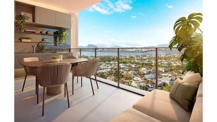 Epic Golf Residence — Epic 2000 - Apto. Tipo final 05 com 3 suítes - Varanda · perspectiva ilustrativa