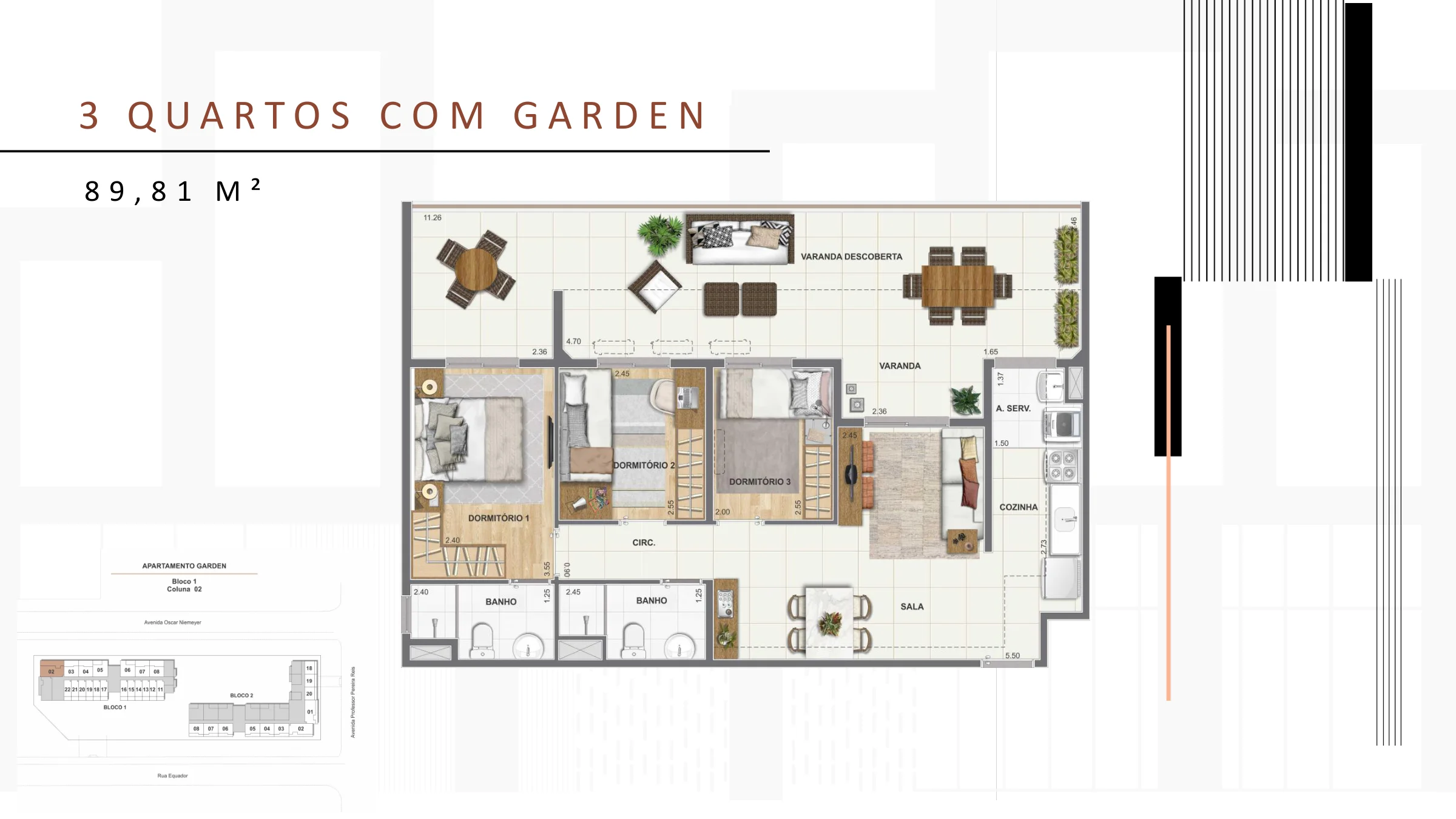 3 quartos garden · Epicentro