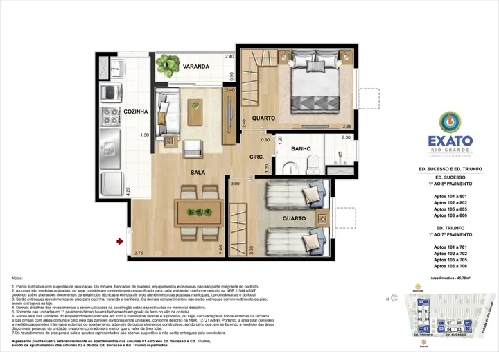 Exato Rio Grande — Planta 45.76