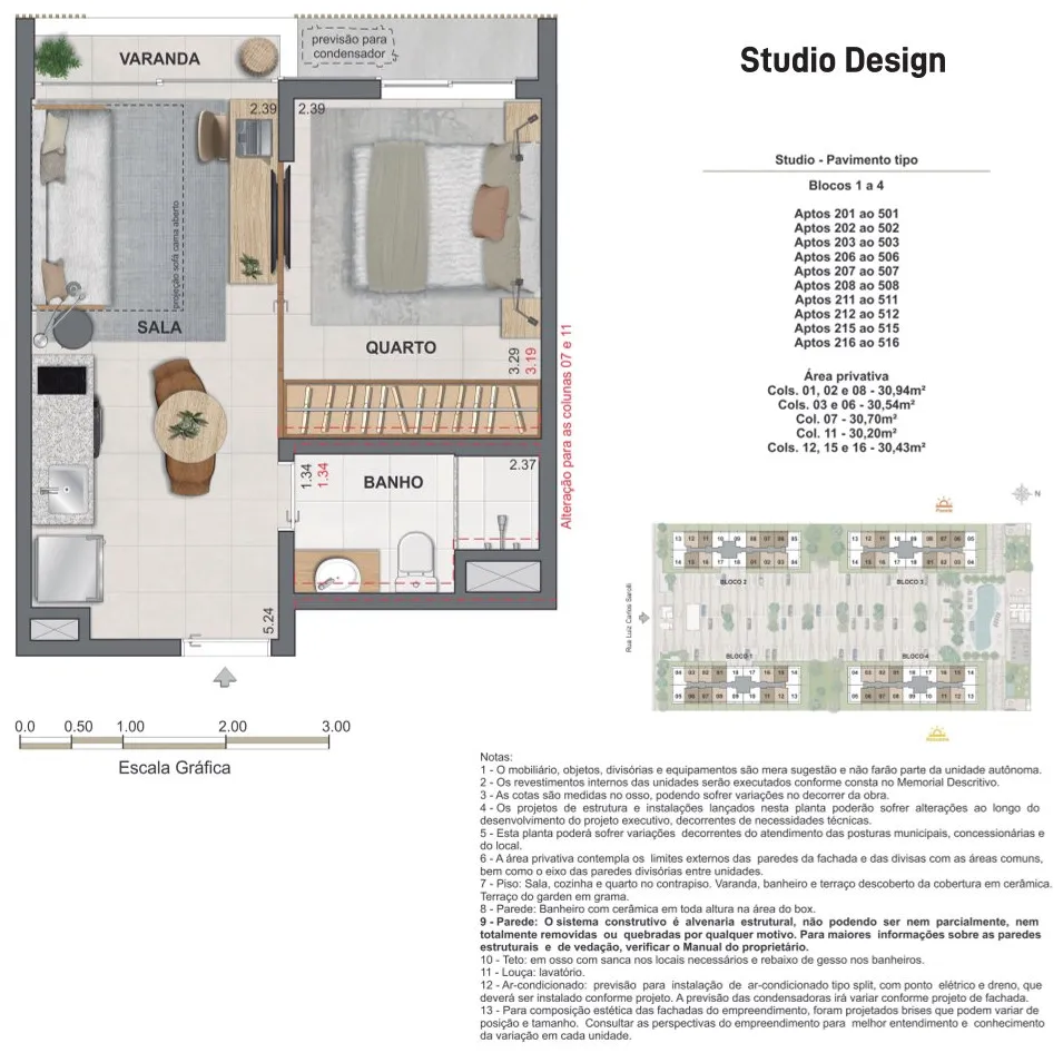 Planta humanizada do Studio Design