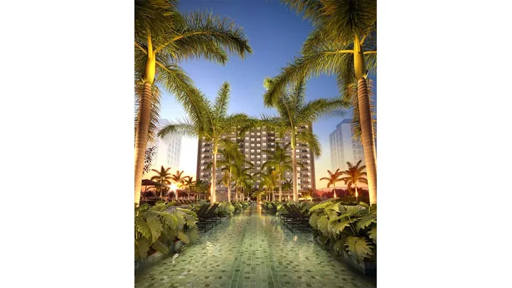 Grand Quartier — Fachada - GQ 6.000 · perspectiva ilustrativa