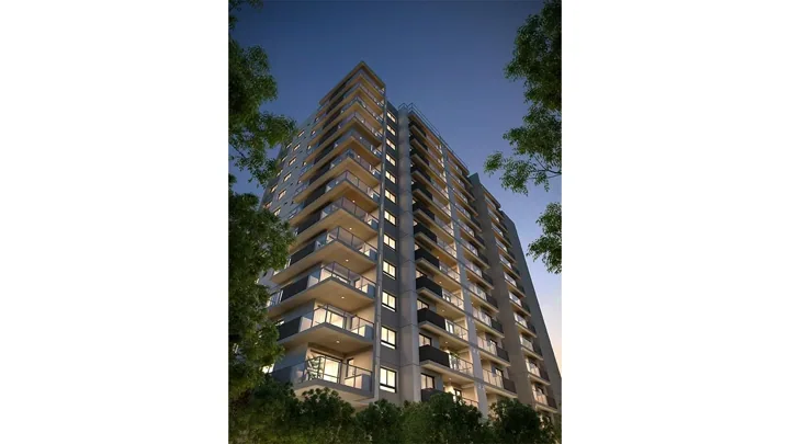 Grand Quartier — Fachada - GQ 8.000 · perspectiva ilustrativa