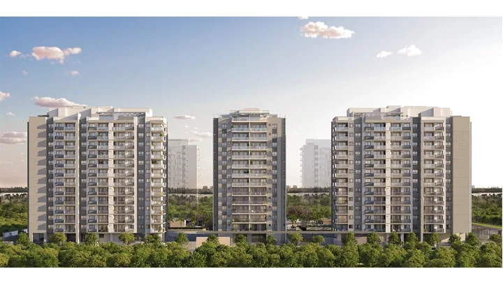 Grand Quartier — Fachadas · perspectiva ilustrativa