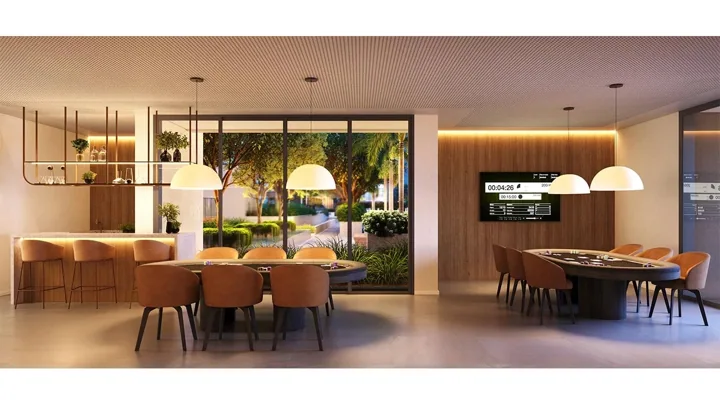 Grand Quartier — Espaço poker · perspectiva ilustrativa