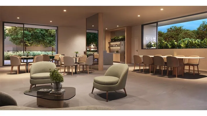 Grand Quartier — Espaço gourmet · perspectiva ilustrativa