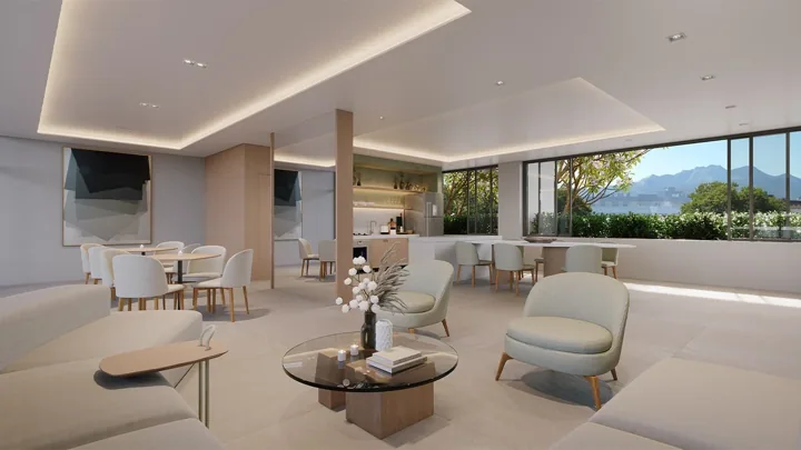Grand Quartier — Espaço gourmet · perspectiva ilustrativa