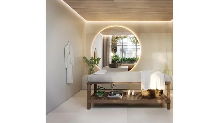 Grand Quartier — Espaço massagem · perspectiva ilustrativa