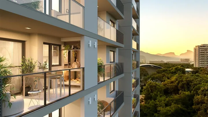 Grand Quartier — Apto. 2 suítes GQ 8.000 - final-08 - Vista da Pedra da Gávea · perspectiva ilustrativa
