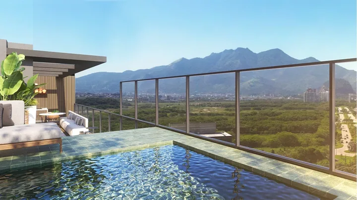 Grand Quartier — Terraço cobertura 01 e 02 - GQ 1.000 · perspectiva ilustrativa