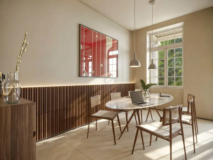 HUM Humaitá — Coworking · perspectiva ilustrativa