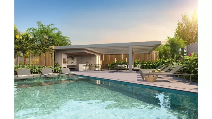 Icon Golf Residence — Pool House · perspectiva ilustrativa