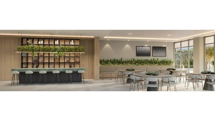 Icon Golf Residence — Salão de festas adulto · perspectiva ilustrativa