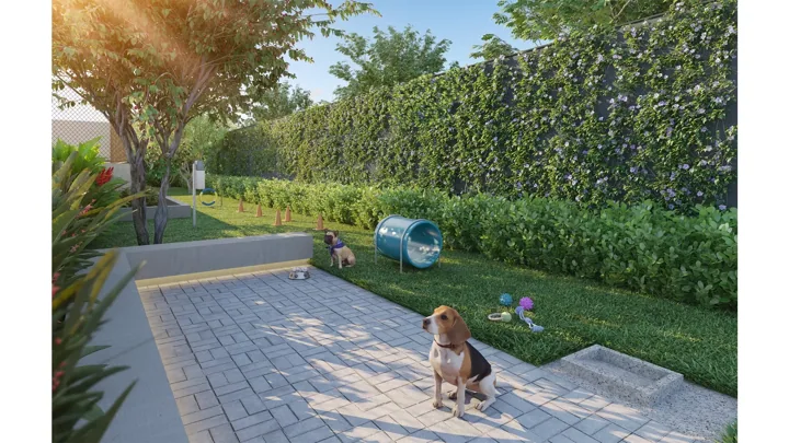 Icon Golf Residence — Pet Place · perspectiva ilustrativa