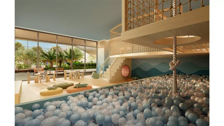 Icon Golf Residence — Espaço kids · perspectiva ilustrativa