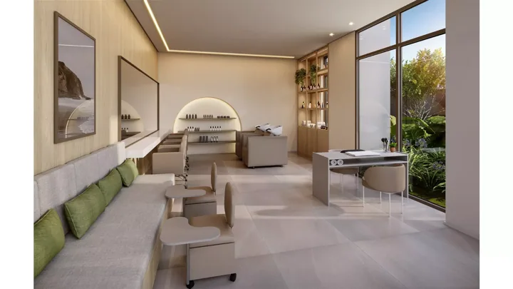 Icon Golf Residence — Espaço beauty · perspectiva ilustrativa